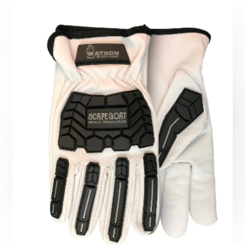 White Impact Protection Gloves